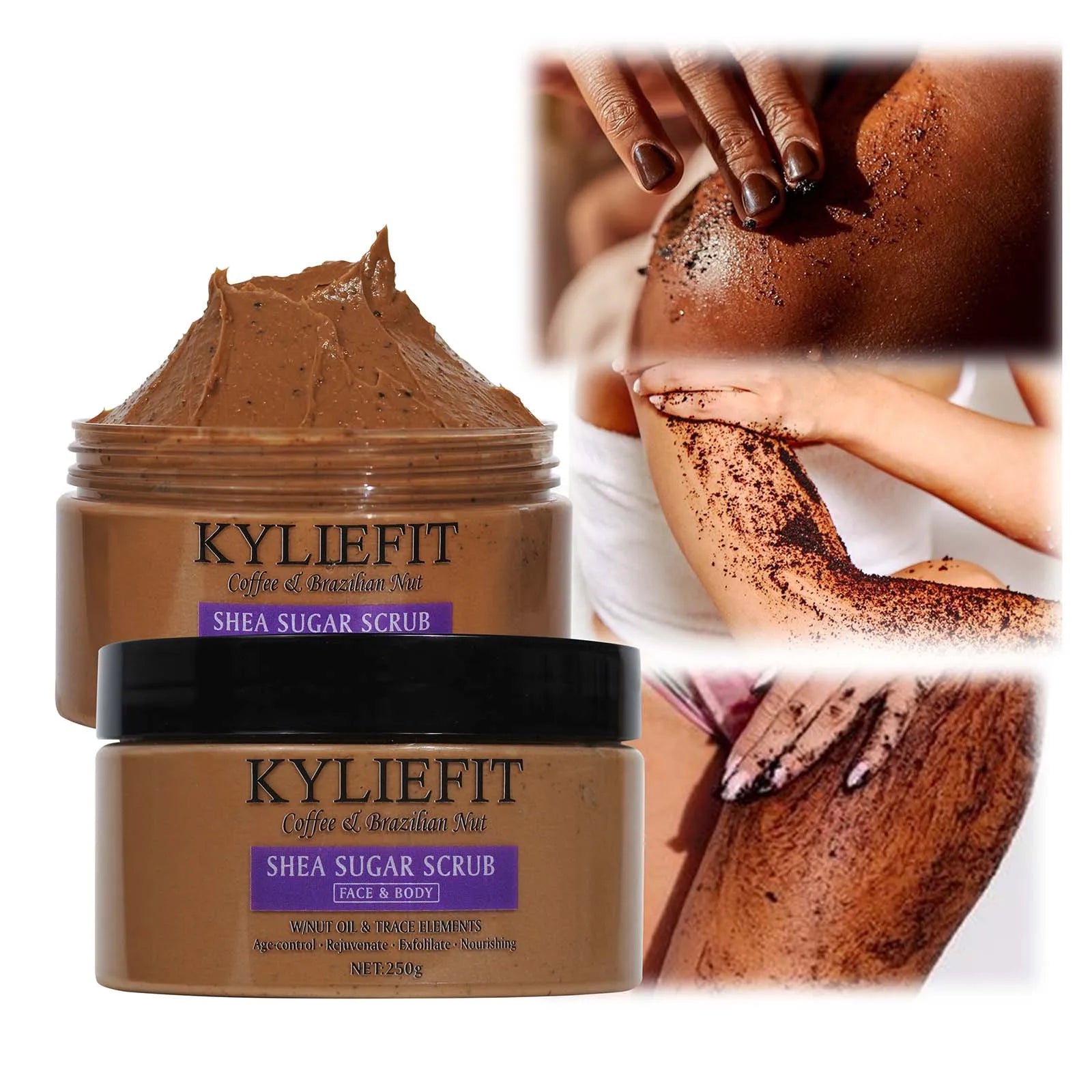 Coffee Sugar Scrub: Exfoliating Body Polish for Radiant Skin Scrubs Treatments Pack Of 2 Tidesmit