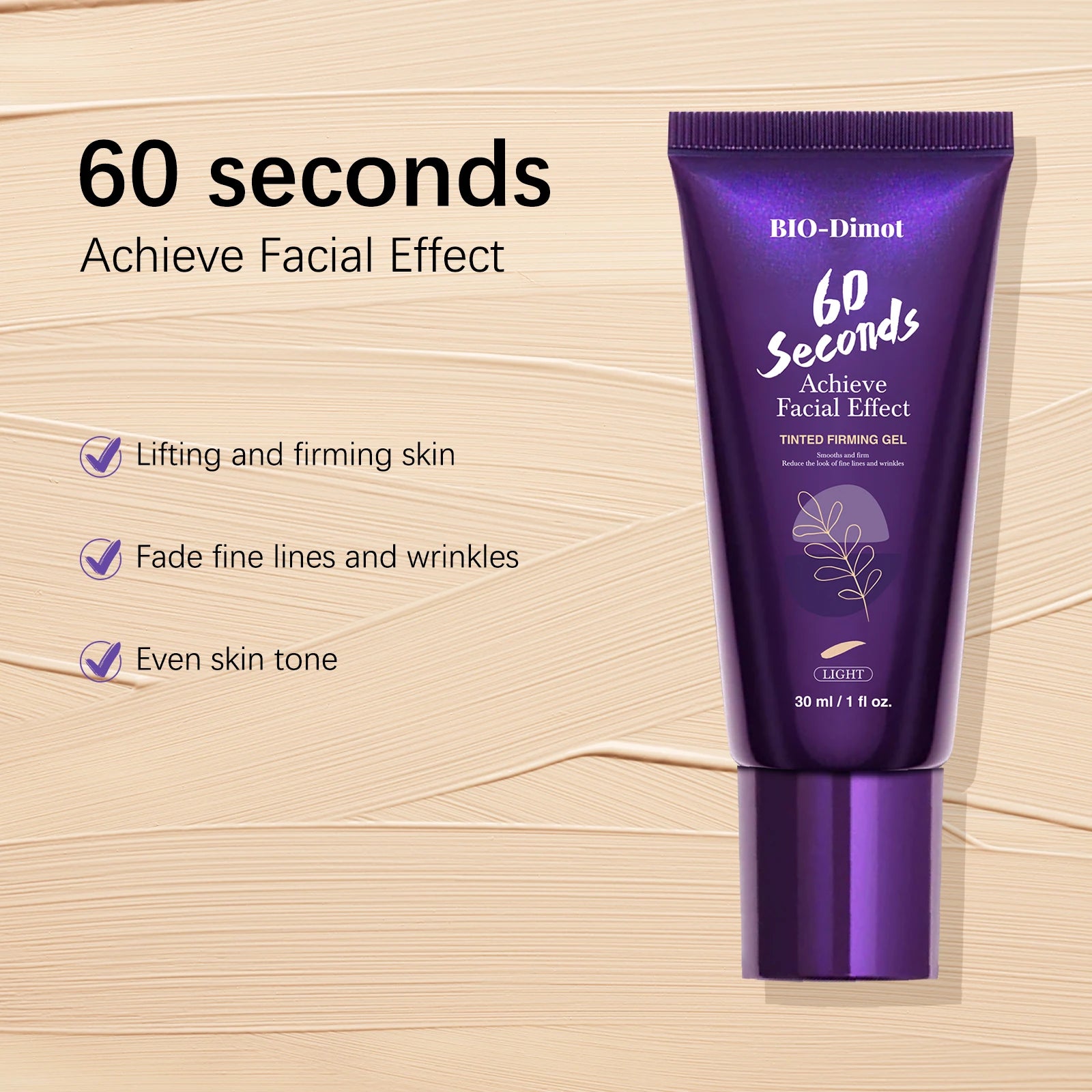 Tidesmit full coverage face foundation texture close-up featuring firming waterproof oil control concealer formula