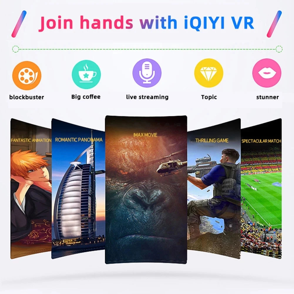 VR Headset for Smartphones - Adjustable Immersive Smart Glasses Tidesmit