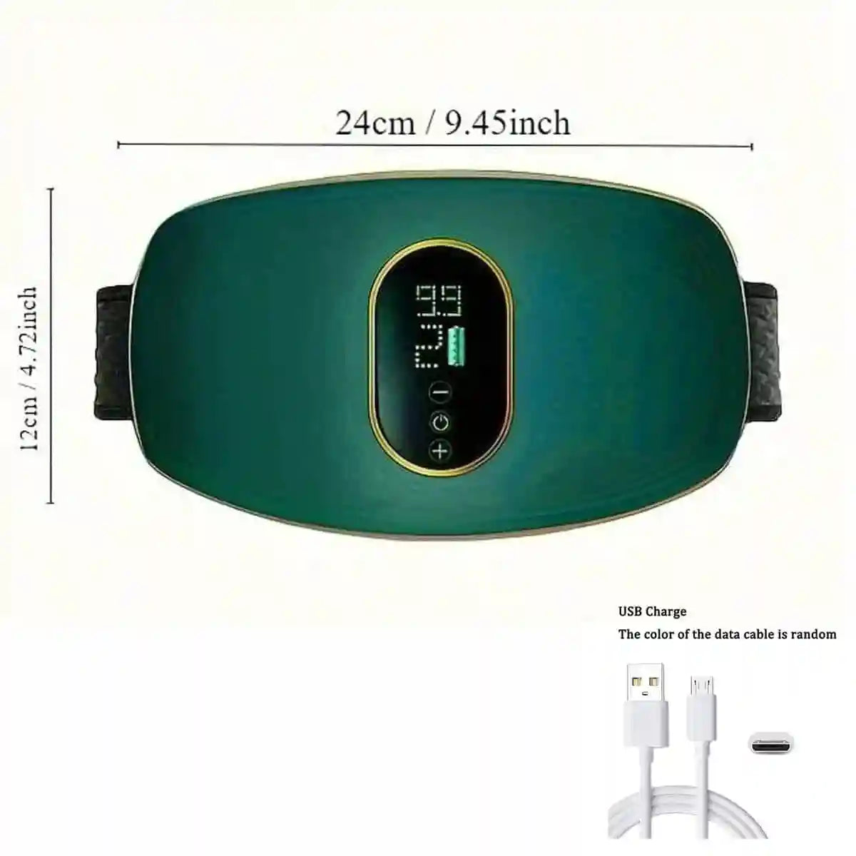 Electric Abdominal Massage Belt - Portable Muscle Relief - Green Back Massage Instrument Tidesmit