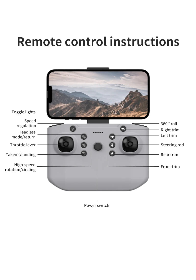 Camera Drone with Dual FPV Lens - Foldable Beginner RC Quadcopter Tidesmit