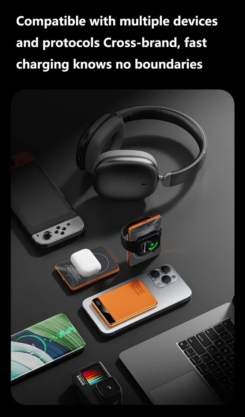 Magnetic Wireless Power Bank 10000mAh Portable Charger by Tidesmit Tidesmit