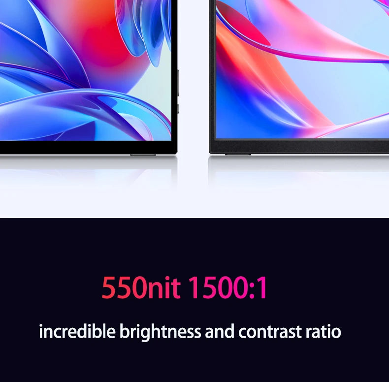 VCHANCE 16 Inch 4K UHD Touch Screen Portable Monitor 100%DCI-P3 HDR Expand Office Movie Display For PC Laptop Phone XBox Switch