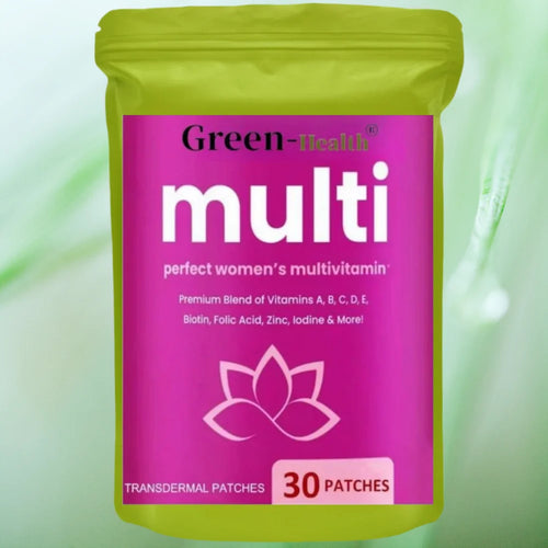 Green-Health multi transdermal patch pouch, 30 patches shown on the front label