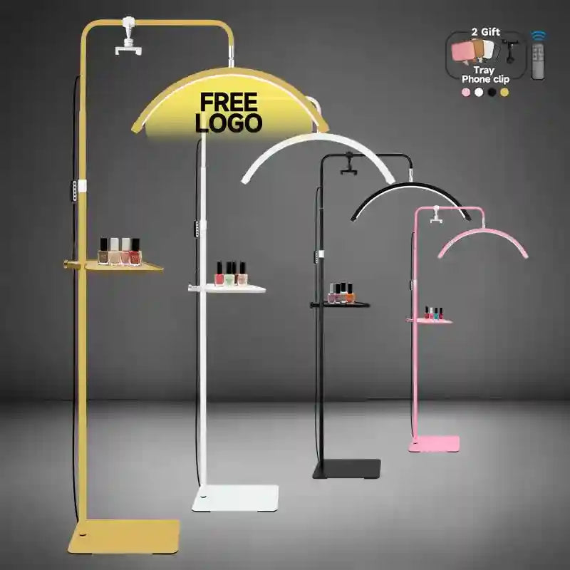 LED Eyelash Extension Light - Adjustable Half Moon Beauty Lamp Tidesmit