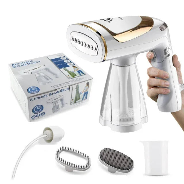 Tidesmit 1600W foldable handheld garment steamer showing compact design for travel and home clothes steaming