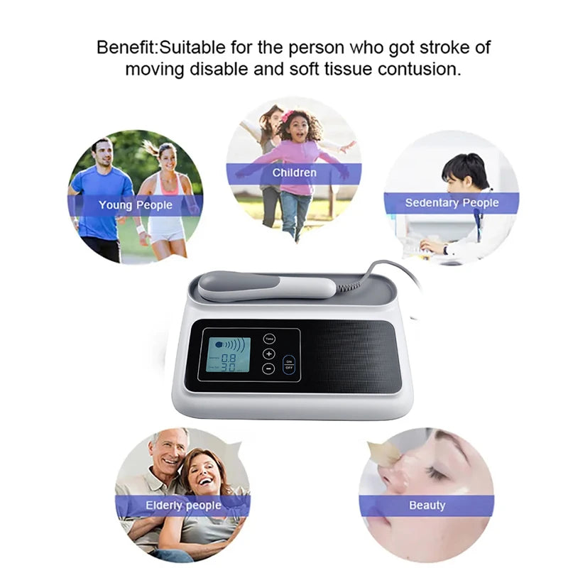 Ultrasonic Therapy Machine: 1MHz Deep Tissue Relief & Muscle Device Body Shaping Massage Equipment Tidesmit