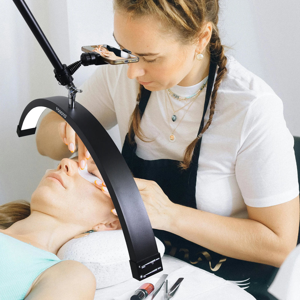 Half Moon LED Light for Lash Extensions & Makeup | Adjustable Glow Tidesmit