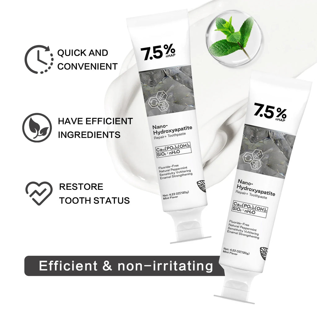Tidesmit 120g Nano Hydroxyapatite teeth whitening toothpaste for stain removal and fresh breath