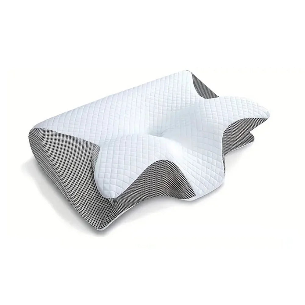 Ergonomic Memory Foam Neck Pillow for Cervical Support - Tidesmit Back Massage Instrument Light Gray Tidesmit