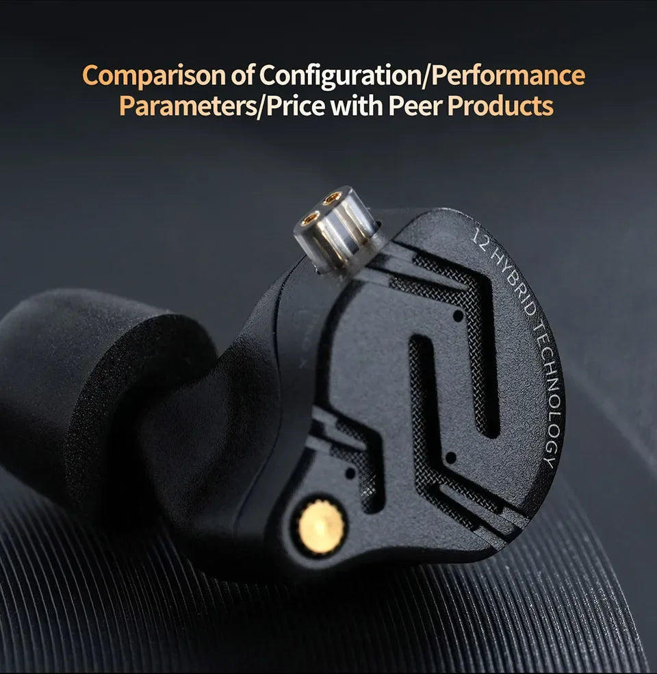 Tidesmit 1DD+5BA Hybrid In-Ear Monitors | HiFi Bass Wired Earphones Tidesmit
