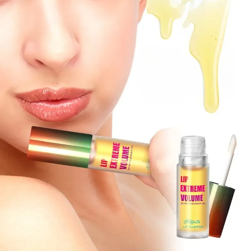 Ginger Mint Lip Plumper Oil - Natural Volumizing Serum 2 Pack Lip Care Tidesmit