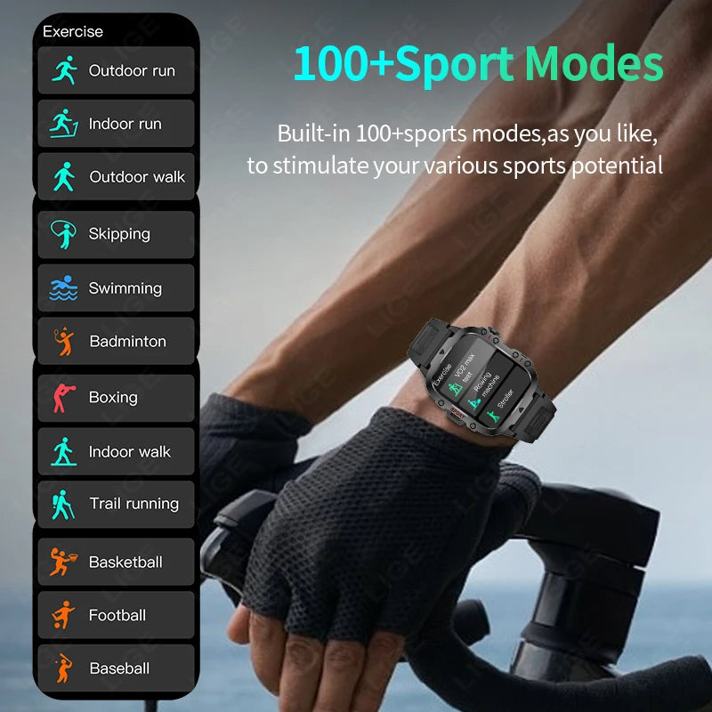 New Smart Watch For Men Women Bluetooth Call Heart Rate Sleep Monitoring 3ATM Waterproof Sport Smartwatch For Android IOS 2026