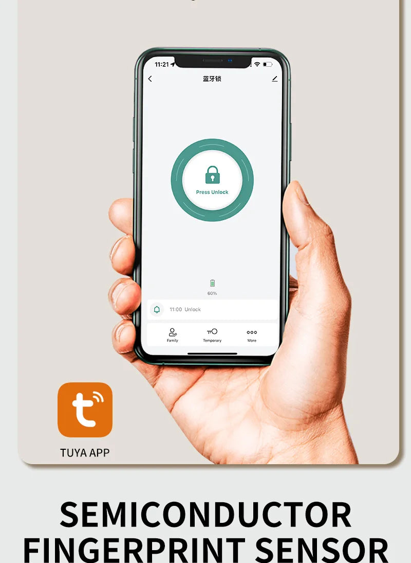 New Biometric Digital Electronic Smart Door Lock With Camera Fingerprint Tuya Wifi Smart Card Password Key Unlock