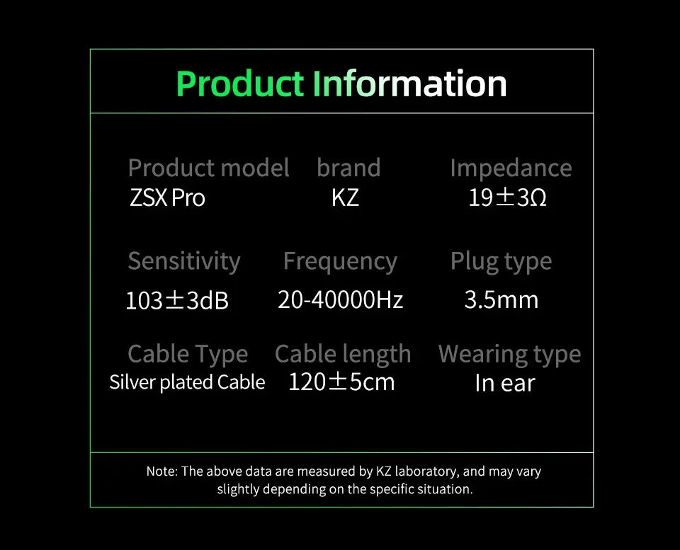 KZ ZSX Pro Hybrid 1DD 5BA In-Ear Monitors by Tidesmit Tidesmit