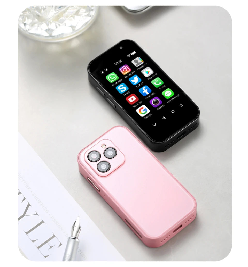 SOYES XS14 Pro 3.0in 4G Mini Smartphone Android 9.0 Dual Sim Face ID Dual Camera WIFI Bluetooth FM Hotspot GPS OTG Mobile Phone