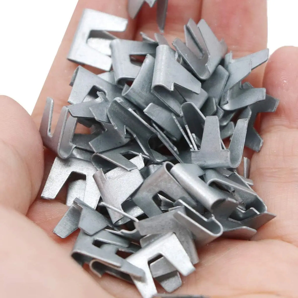 300 stainless steel pet cage fasteners for assembly and repair of chicken coops, rabbit, and bird cages.
