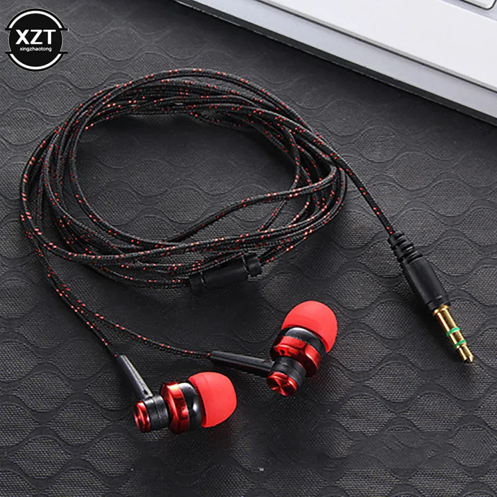 Wired Earphones with Mic, 3.5mm Nylon Braided Cord by Tidesmit Tidesmit
