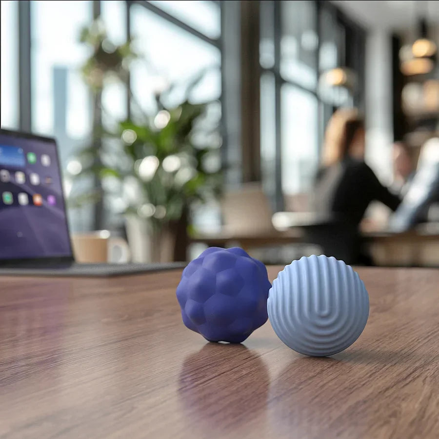 Hand Grip Strengthener Balls | Extra Large Silicone Stress Relief Set Relaxation Treatment Tidesmit