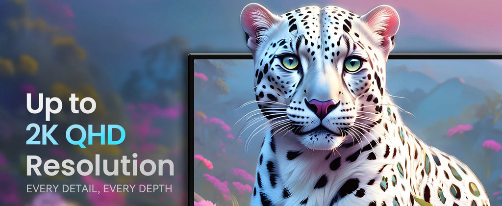 UPERFECT 24.5' 165Hz 2K Wall Mounted Computer Monitor 1440P 100% SRGB FreeSync IPS HDR Desktop Gaming Display for Laptop Mini PC