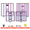 650W 1000W  LM301H EVO MeanWell LED Grow Light Bar Timmer UV IR On/Off For Indoor Flower Tent Plant Growth Phyto Lamp