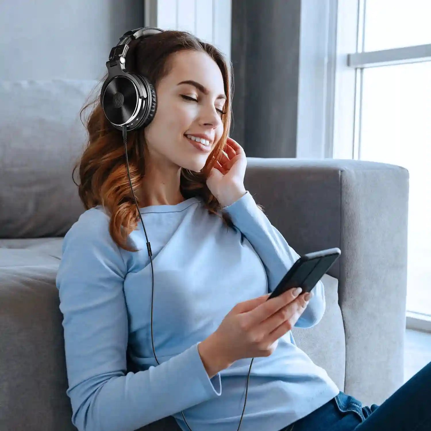 Over-Ear Wired Studio Monitor Headphones with Mic - Tidesmit Tidesmit