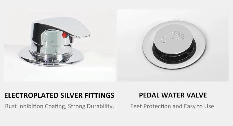 Electric Pedicure Basin with Massage Jets - 220V/110V Pro Model Massage Chairs Tidesmit