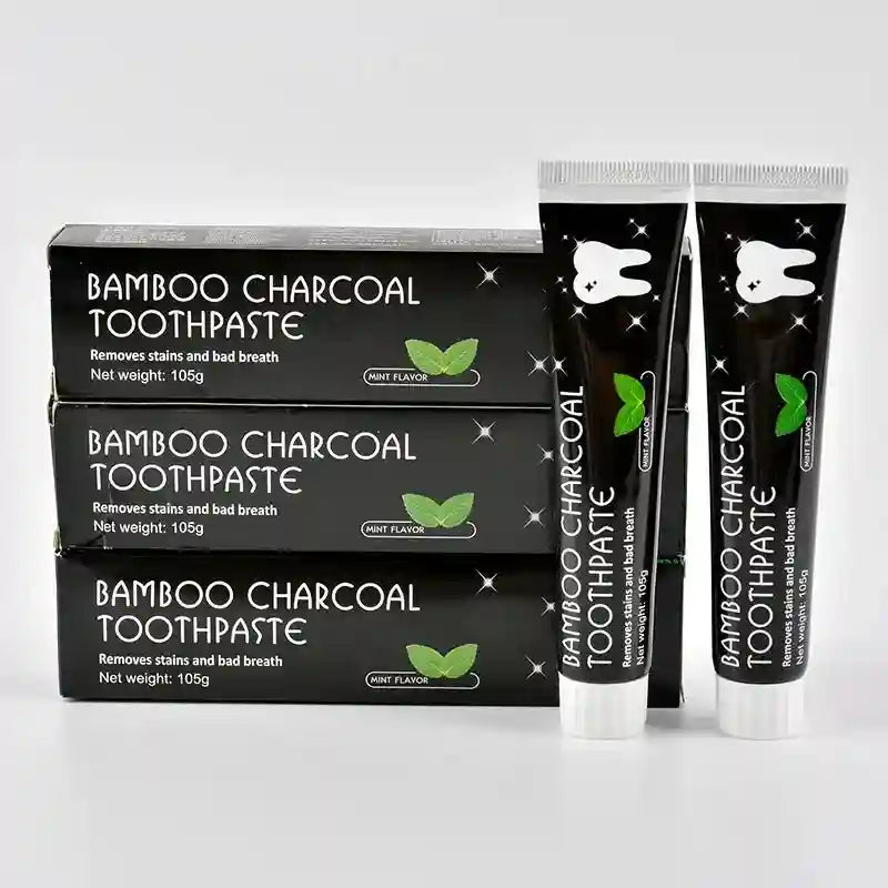 Tidesmit bamboo charcoal whitening toothpaste for deep stain removal and fresh breath oral care