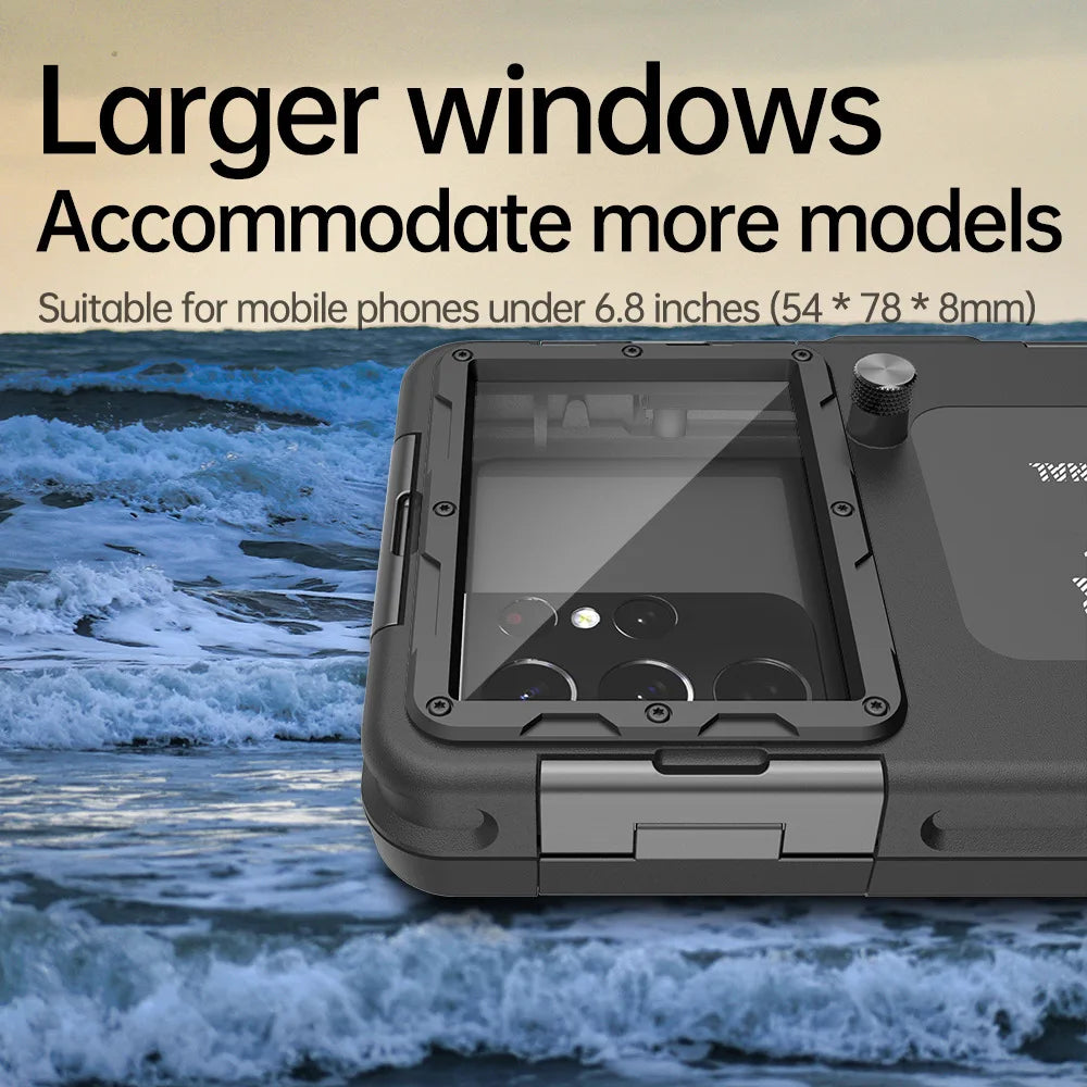 Universal IP68 Waterproof Phone Case - Military-Grade Underwater Shield Tidesmit