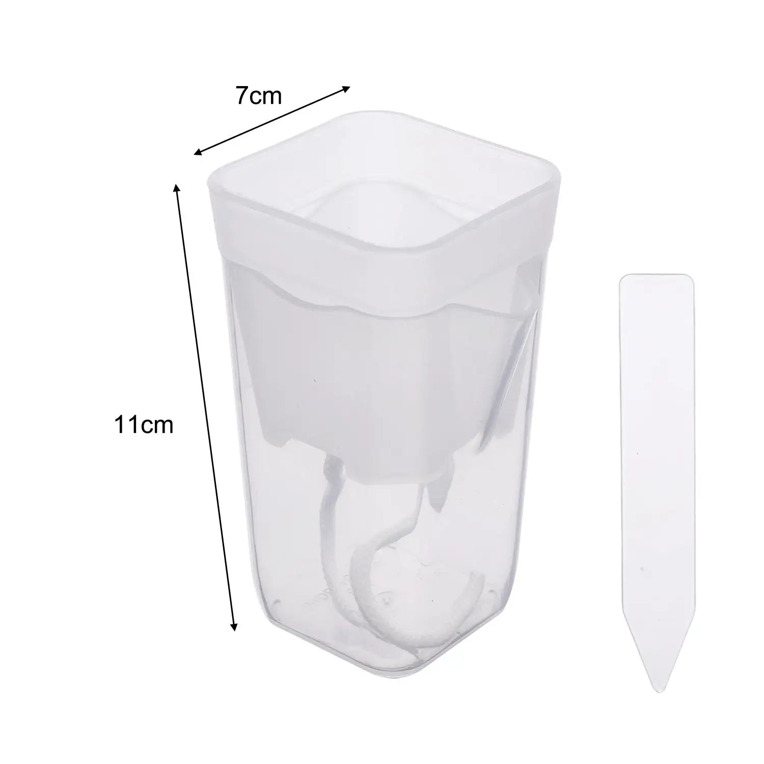 Double Layer Self Watering Planter Drainage Holes Flower Plant Pot Clear Seedling Propagation Container Desktop Garden Supplies