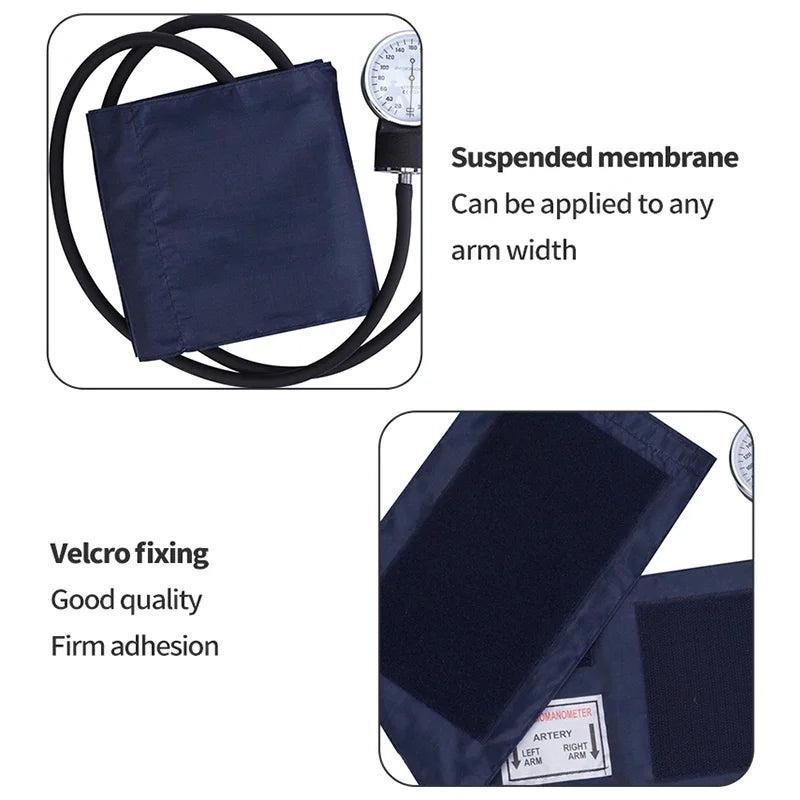 JUSTLANG Medical Manual Blood Pressure Monitor BP Cuff Upper Arm Aneroid Sphygmomanometer Tonometer Meter Tester Device