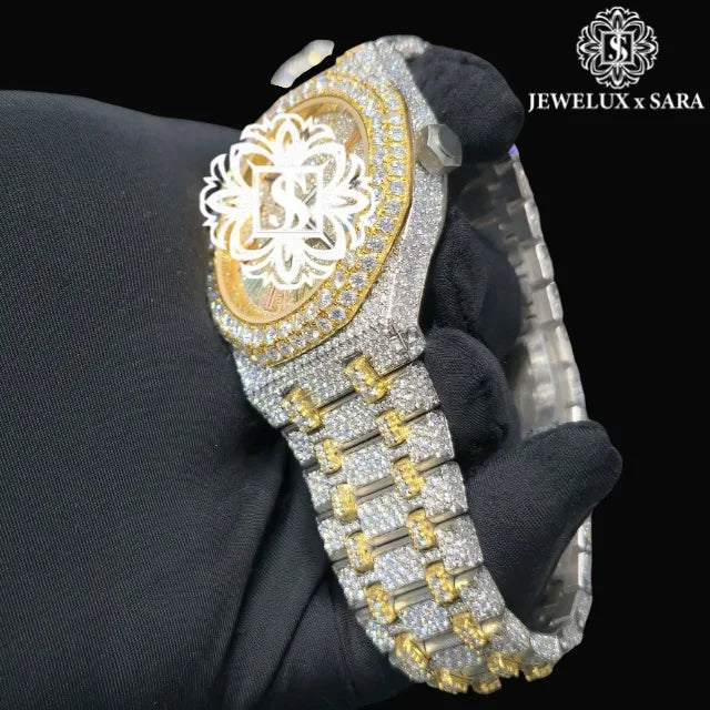 Premium Quality Exclusive Gold Diamond Luxury Watch Water Resistant Automatic Movement Available for Affordable Price from India