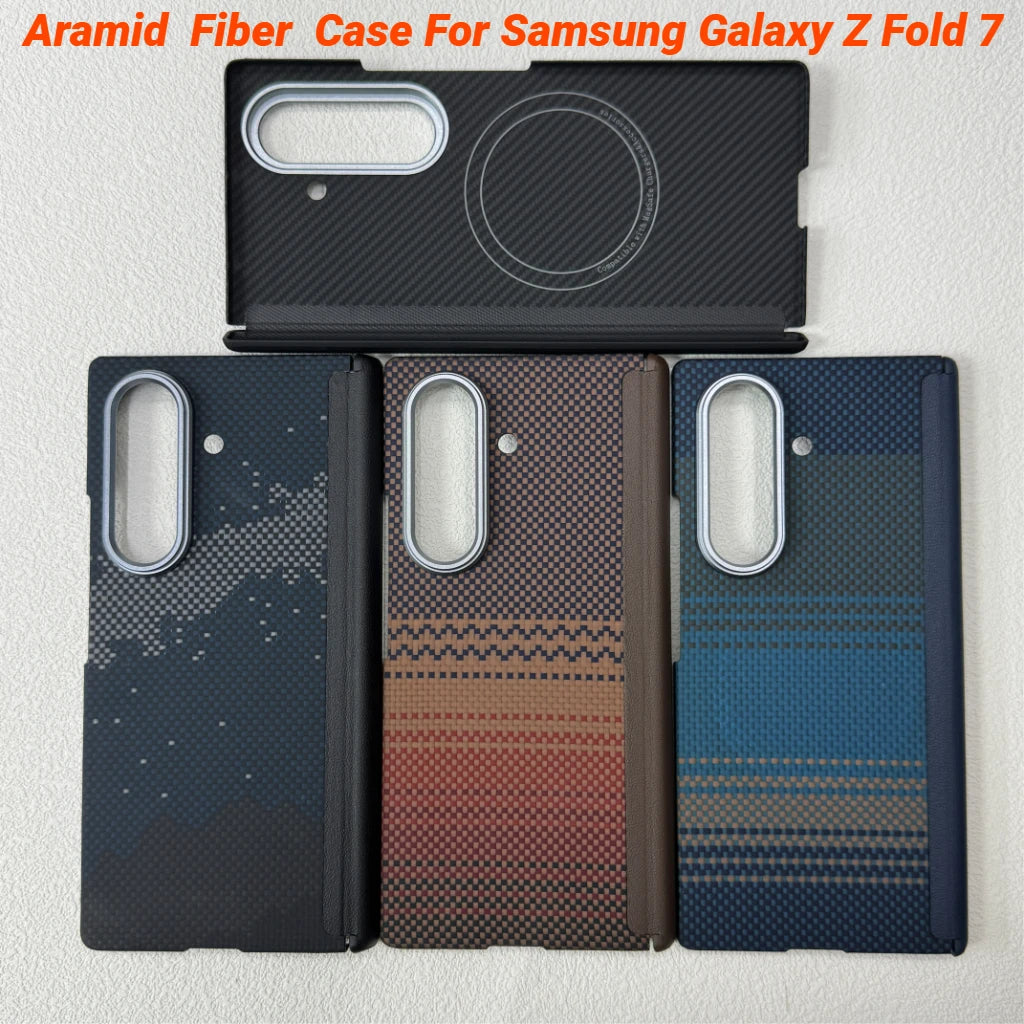 Samsung Galaxy Z Fold 7 Case: Slim Aramid Fiber Magnetic Cover Tidesmit