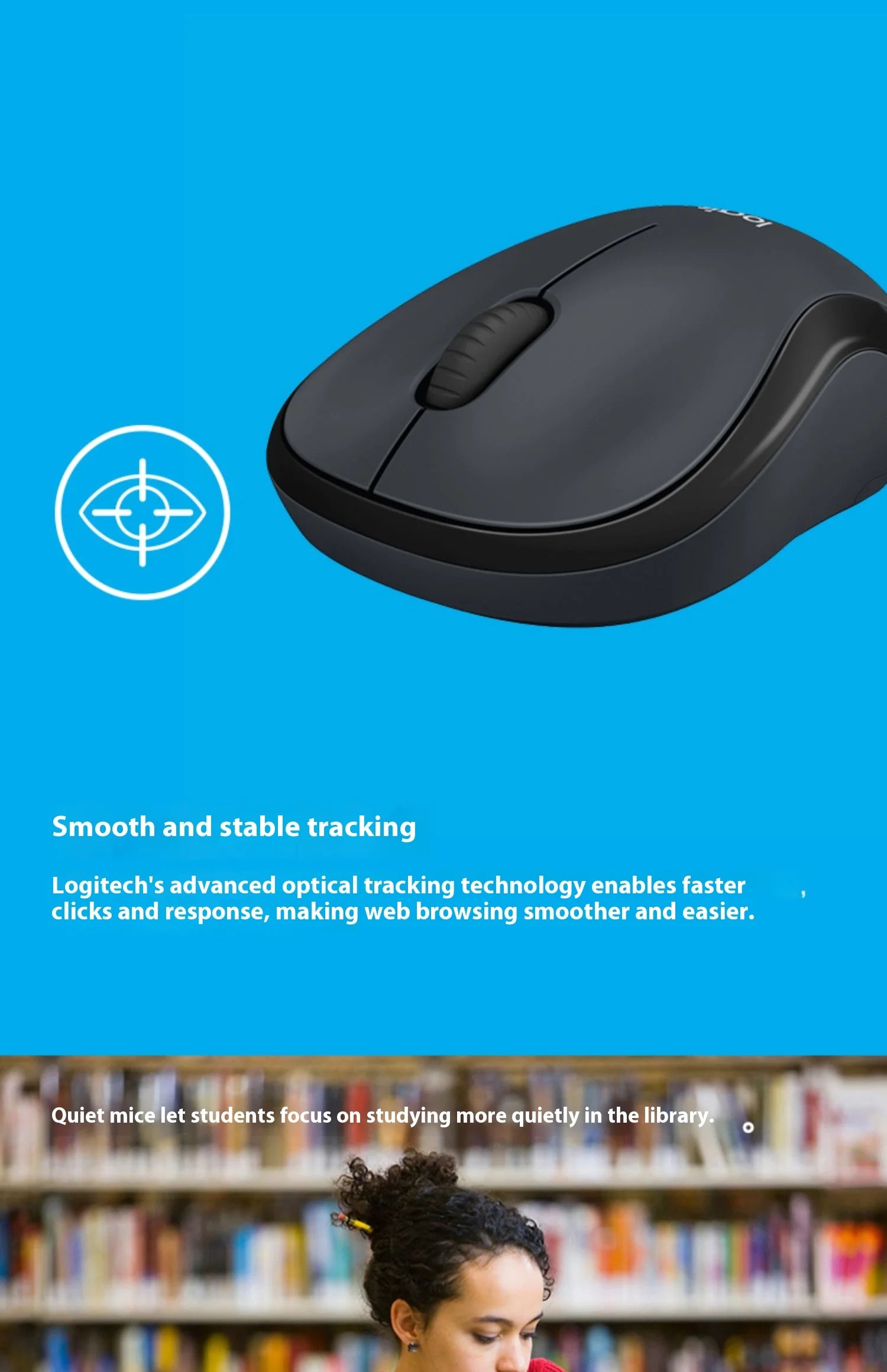 Logitech M220 Wireless Mouse Laptop Business Office Silent Portable Home Game Boys and Girls Super handy office mouse