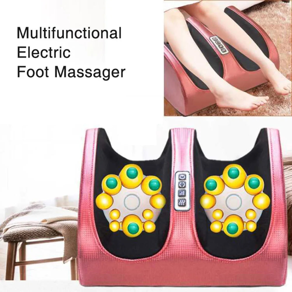 Electric Foot Massager with Shiatsu Heat - Portable Wellness Tool Relaxation Treatment Tidesmit