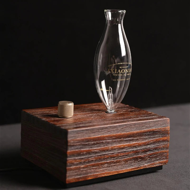 Waterless Pure Essential Oil Diffuser Nebulizer Aromatherapy Diffuser Electric Wooden Glass Home Aroma Essential Diffusers