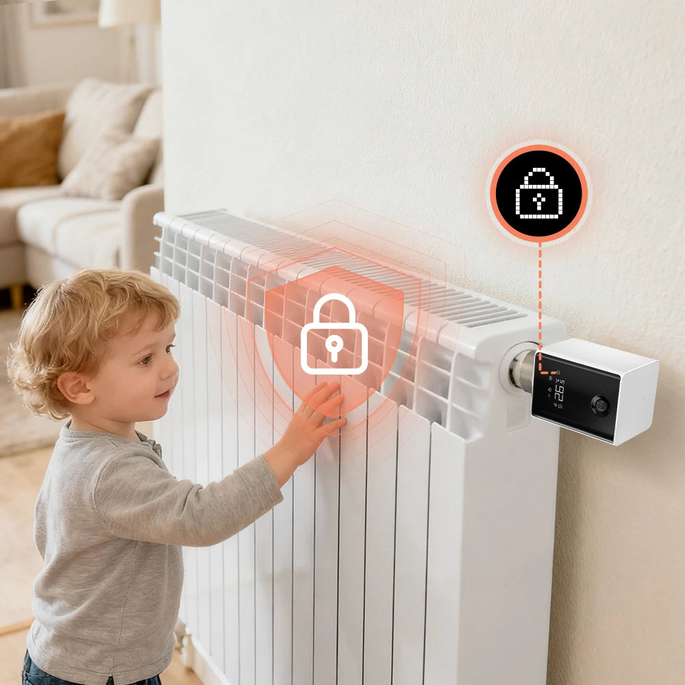 AVATTO ZigBee 3.0 Smart Thermostat Radiator Actuator,TRV Thermostatic Valve Controller Support Tuya Alexa Google Home Alice