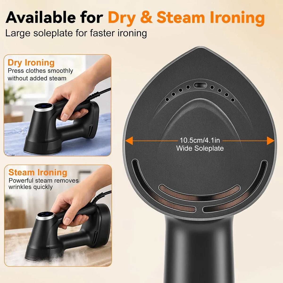 Tidesmit Portable Vacuum Garment Steamer 1200W