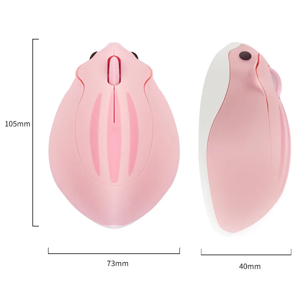 Mini Wireless Mouse 3D Cute Hamster 2.4G Bluetooth Dual Mode Connectivity Long Battery Life Mute USB Optical Mouse For Laptop PC