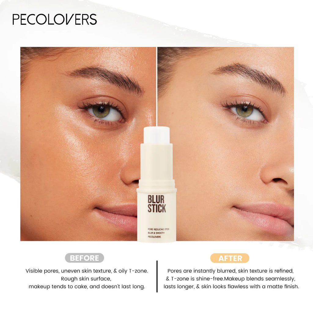 Tidesmit Oil-control Blur Stick texture close-up for flawless pore minimizing face makeup finish