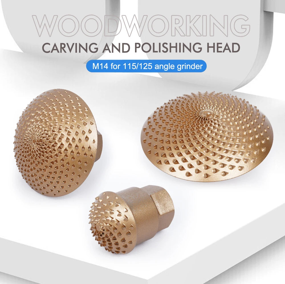 Arc-shaped Woodworking Grinding Head Angle Grinder for Woodworking Wood Grinding and Carving Carbon Steel Grinding Head