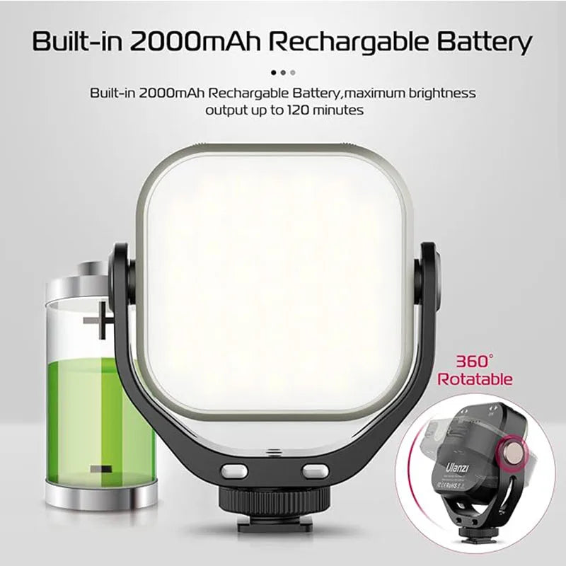 RGB Video Light for Camera & Smartphone - VL66 Portable LED Tidesmit