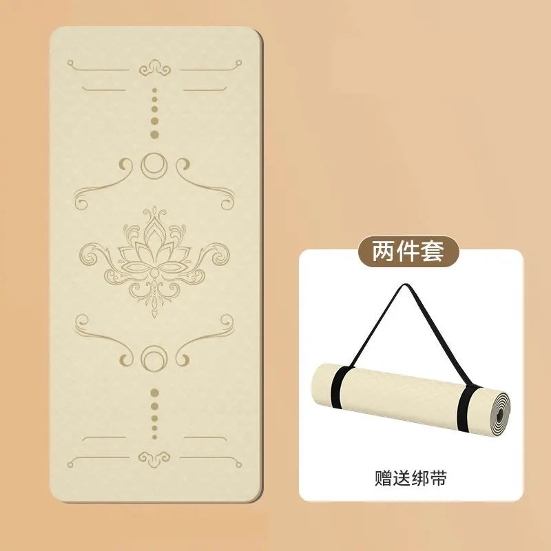 1850  800 10mm NEW  Wide Tpe Yoga Mat Thickened Non-slip Silent Sports Skipping Rope Dance Mat