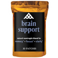 Brain Support Transdermal Patches Concentrated Ashwagandha Root, Ginkgo Biloba Monnieri Emory and Focus Support 30 Patches