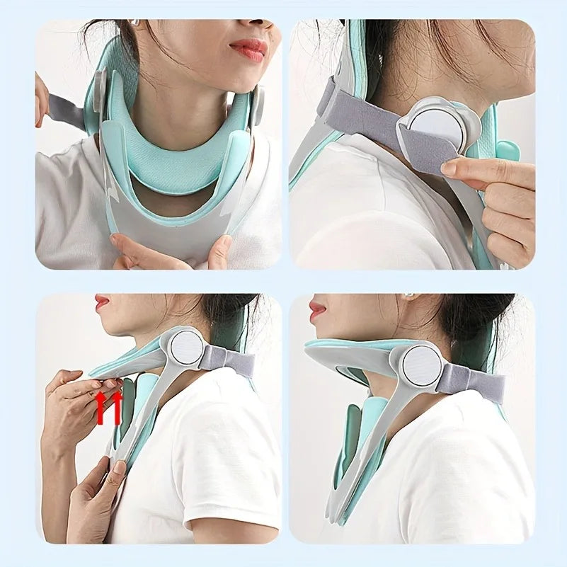 Ergonomic Neck Support Pillow | Adjustable Green Breathable Wellness Tool Relaxation Treatment Tidesmit