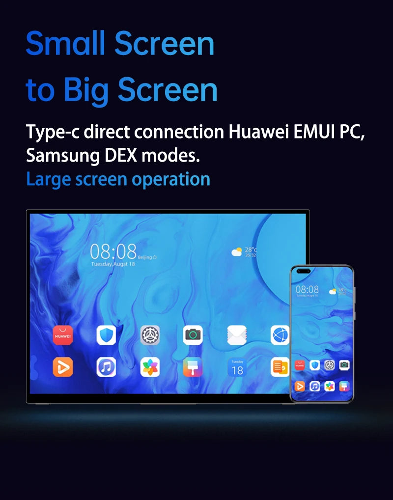 16inch 4K OLED Portable Monitor Touchscreen 16:10 3840*2400p 500Nits Metal Narrow Bezel External Monitor for PS5 Switch Laptop