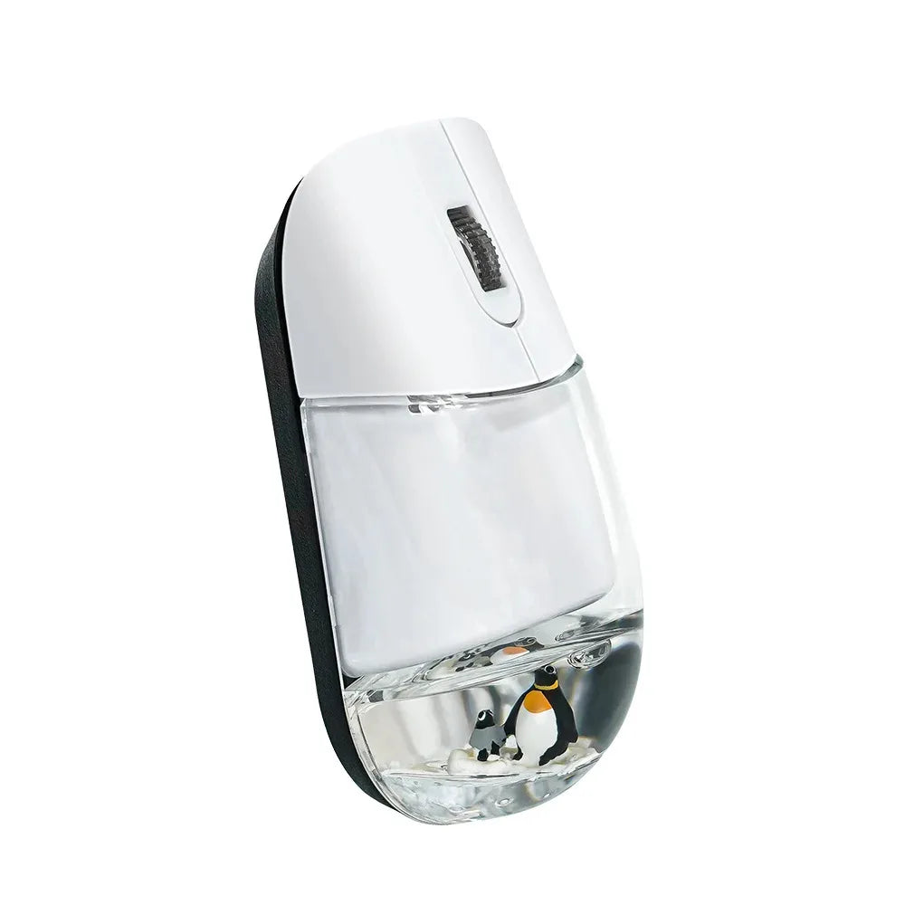 Creative Cute Floating Aquarium Animal 2.4 Wireless Mouse Ergonomics Mute Liquid Mice For PC Laptop Computer Accessoires Gifts