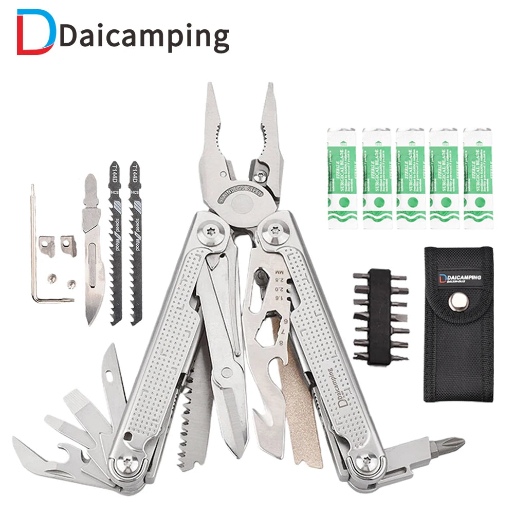 Daicamping DL302 Hand Multi Tool Multi-tool Sets Cutter Foldable Pliers Multifunctional EDC Tools Folding Multitools