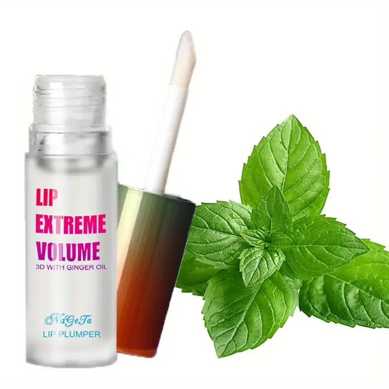 Ginger Mint Lip Plumper Oil - Natural Volumizing Serum 2 Pack Lip Care 1pcs Mint Tidesmit