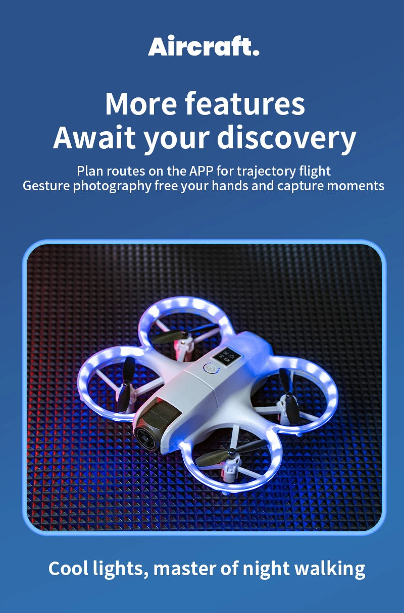 4K FPV Camera Drone H135 - Foldable RC Quadcopter with Wide Angle Lens Tidesmit
